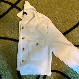 Women’s Lulus white cropped jacket